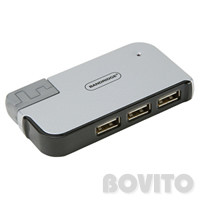 4-portos USB HUB (passzív) Bandridge (USB 2.0)