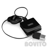 4-portos USB HUB (passzív) Sweex - fekete (USB 2.0)