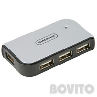 4-portos USB HUB (tápegységgel) Bandridge (USB 2.0) NEW