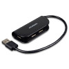 4-portos USB HUB Axagon HUE-X4 (USB 2.0) - fekete