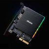 Akasa PCI Express x4 adapterkártya > 2 x belső M.2 SSD-hez, RGB LED-el
