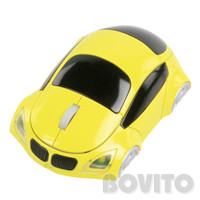 BXL vezetéknélküli autós  optikai egér - sárga