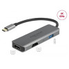 Delock USB Type-C Dual HDMI adapter 4K 60 Hz és USB portokkal