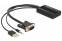 Delock VGA (15-DSUB) > HDMI adapter audioval (passzív)