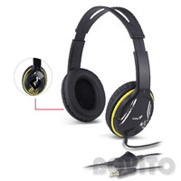 Genius Street Style fejhallgató - sárga/fekete (GHP-400A)