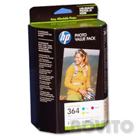 HP CH082EE Multipack (364) színes szett + 85db 10x15cm papír