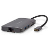 Nedis USB-C 7-in-1 többportos dokkoló (4K HDMI, 3x USB-A, USB-C, RJ45, SD)