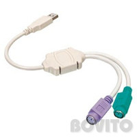 PS2-USB átalakító (2xPS2-->1USB) UB-75
