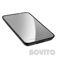 Sharkoon QS Portable USB 2.0 periféria ház 2,5" SATA HDD-hez (ezüst)