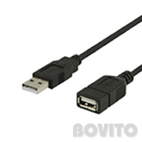 USB 2.0 hosszabbító kábel (A/A) 0,2m - Value