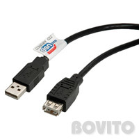 USB 2.0 hosszabbító kábel (AF/AM) 0,8m - Roline