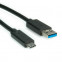USB 3.1 (C)  USB 3.0 (A) (M/M) kábel 0,5m Roline