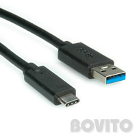 USB 3.1 (C)  USB 3.0 (A) (M/M) kábel 1m Roline