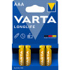 Varta Longlife AAA (micro) elem 4db (blister)