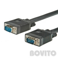 VGA (DSUB) switch kábel (M/M) 10m (árnyékolt) Roline