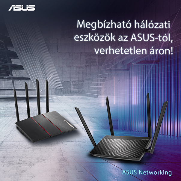 Megbízható hálózati eszközök az ASUS-tól, verhetetlen áron!