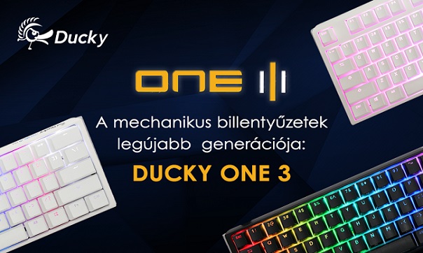 A mechanikus billentyűzetek legújabb generációja: Ducky One 3
