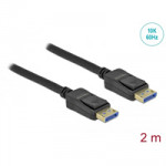 Delock DisplayPort (M/M) kábel, 10K 60Hz 54Gbps, 2m