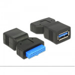 Delock USB 3.0 alaplapi csatlakozóról > USB 3.0 (Type-A) aljzat